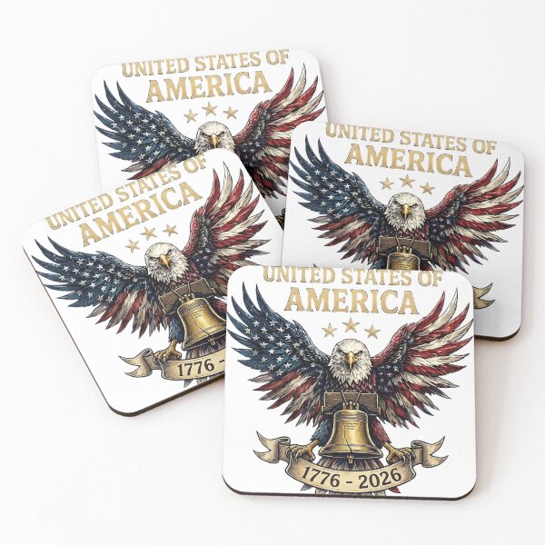 Item preview, USA 250th Anniversary Patriotic Eagle & Liberty Bell 1776-2026 designed and sold by ashrak.