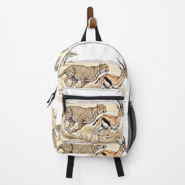 Item preview, Natural history illustration: The race between the Cheetah and the Gazelle designed and sold by Green-Natura.