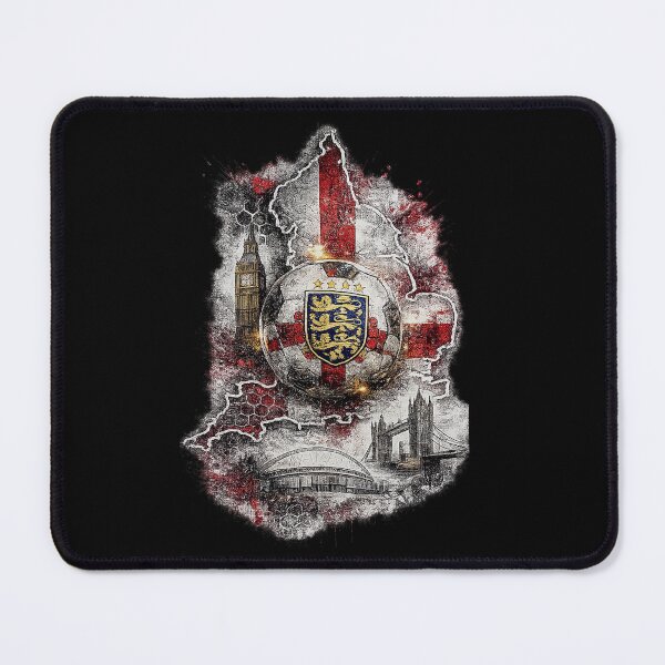 Item preview, England Football Map Art | Soccer Fan Graphic | Three Lions Inspired England Football Design designed and sold by TheWorldGameStudio .