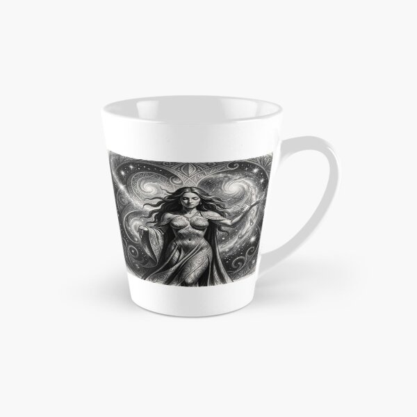 Item preview, Cosmic Flow Goddess inspired by Mucha – Surreal goddess in the universal energy flow designed and sold by FotoworldEdel.