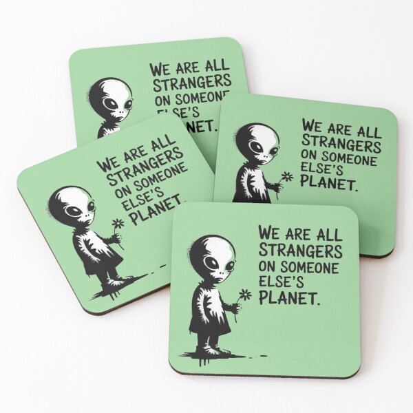 Item preview, Banksy Alien - We are all strangers on someone else's planet designed and sold by 123ks.