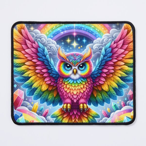 Item preview, Rainbow Owl designed and sold by Travelslightly.