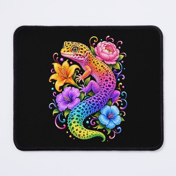 Item preview, Colorful Cute Leopard Gecko Flowers Rainbow Women Girls Kids designed and sold by Noctivyra.