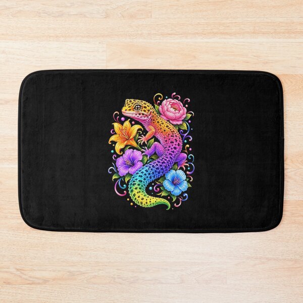 Item preview, Colorful Cute Leopard Gecko Flowers Rainbow Women Girls Kids designed and sold by Noctivyra.