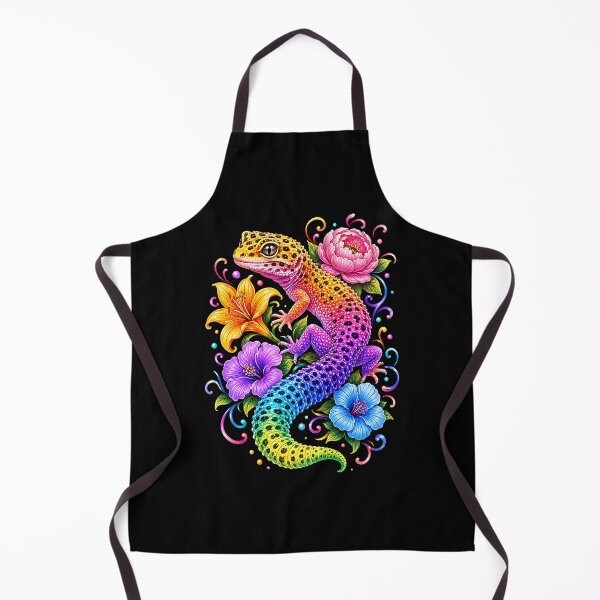 Item preview, Colorful Cute Leopard Gecko Flowers Rainbow Women Girls Kids designed and sold by Noctivyra.