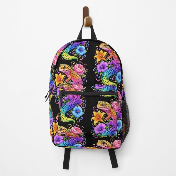 Item preview, Colorful Cute Leopard Gecko Flowers Rainbow Women Girls Kids designed and sold by Noctivyra.