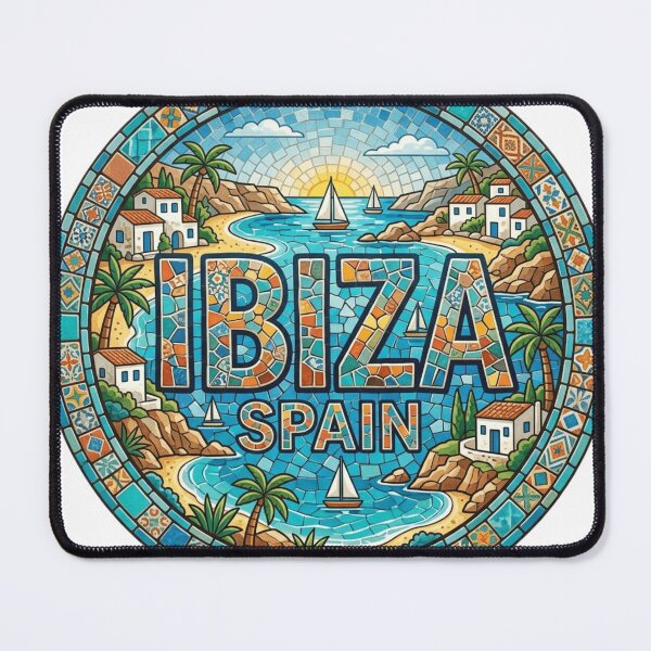 Item preview, Ibiza Mediterranean Summer Mosaic Sticker designed and sold by Imaginarium of Chaos falcon88 .