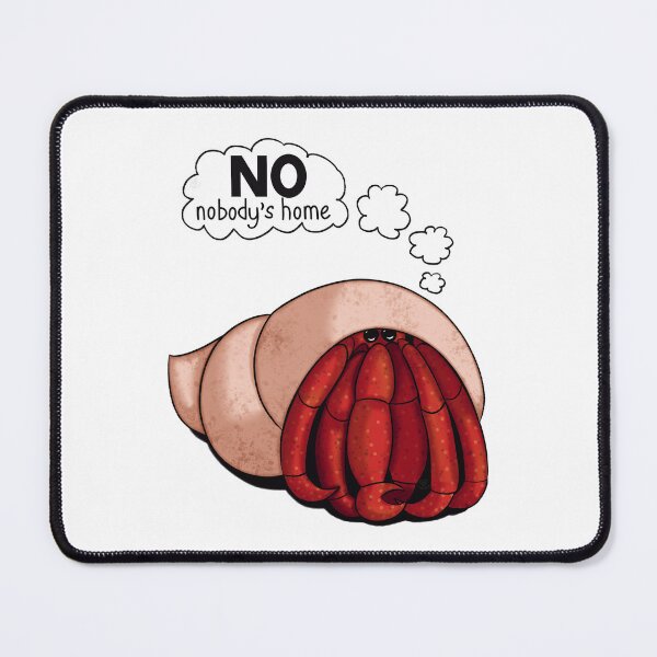 Item preview, Cartoon Hermit Crab Hiding inside Shell with Funny Text designed and sold by ChantellaGF.