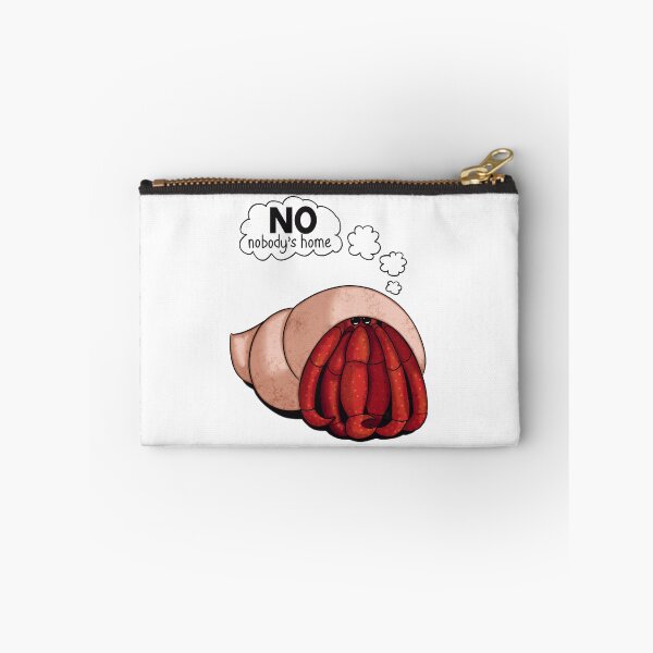 Item preview, Cartoon Hermit Crab Hiding inside Shell with Funny Text designed and sold by ChantellaGF.