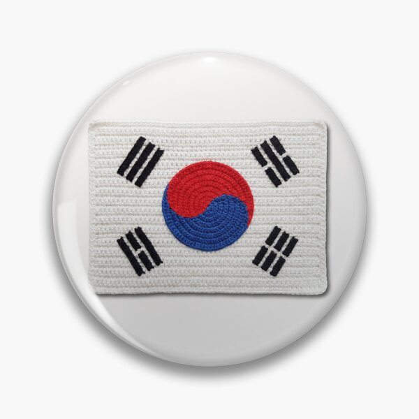 Item preview, Crochet South Korea Flag designed and sold by TackyTime.