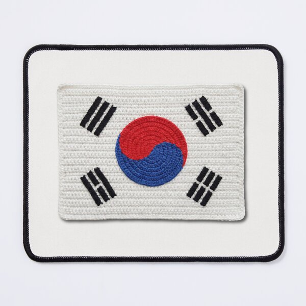 Item preview, Crochet South Korea Flag designed and sold by TackyTime.