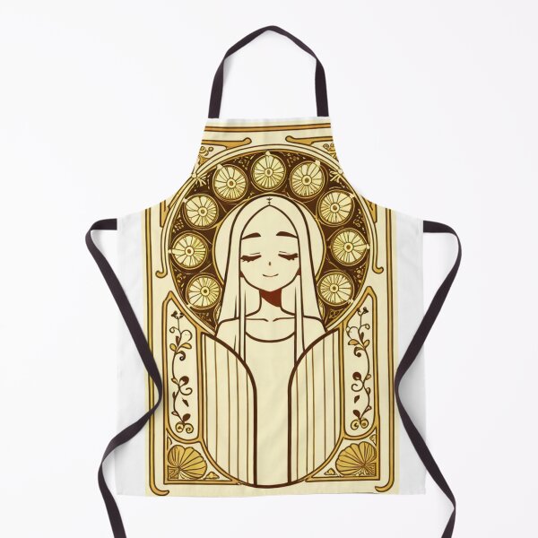 Item preview, Portrait - Serene woman closed eyes golden frame designed and sold by AnimeShin.