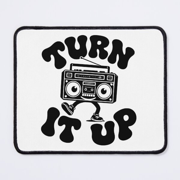 Item preview, Turn It Up Retro Boombox Vintage Music Streetwear Graphic Design designed and sold by dhirender.