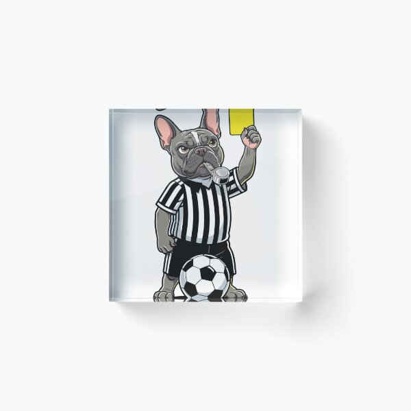 Item preview, The Armchair Referee - Funny French Bulldog Soccer Match Day Art designed and sold by frenchiesociety.co.