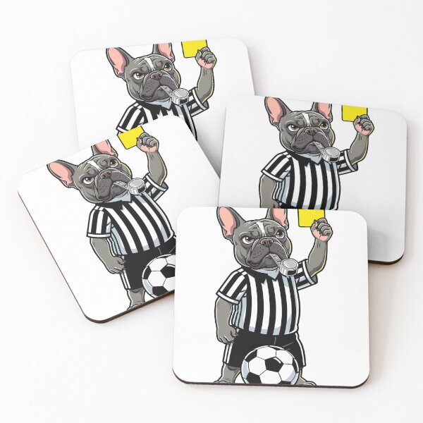 Item preview, The Armchair Referee - Funny French Bulldog Soccer Match Day Art designed and sold by frenchiesociety.co.