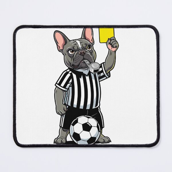Item preview, The Armchair Referee - Funny French Bulldog Soccer Match Day Art designed and sold by frenchiesociety.co.