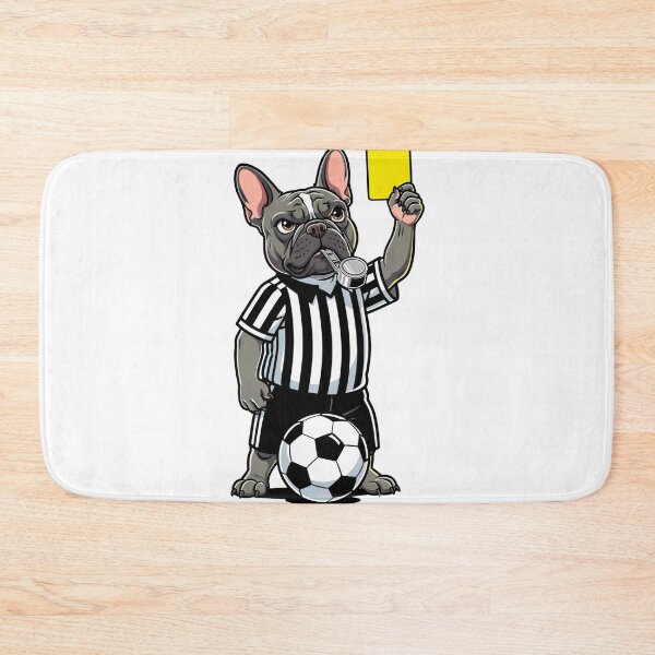 Item preview, The Armchair Referee - Funny French Bulldog Soccer Match Day Art designed and sold by frenchiesociety.co.