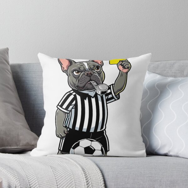 Item preview, The Armchair Referee - Funny French Bulldog Soccer Match Day Art designed and sold by frenchiesociety.co.