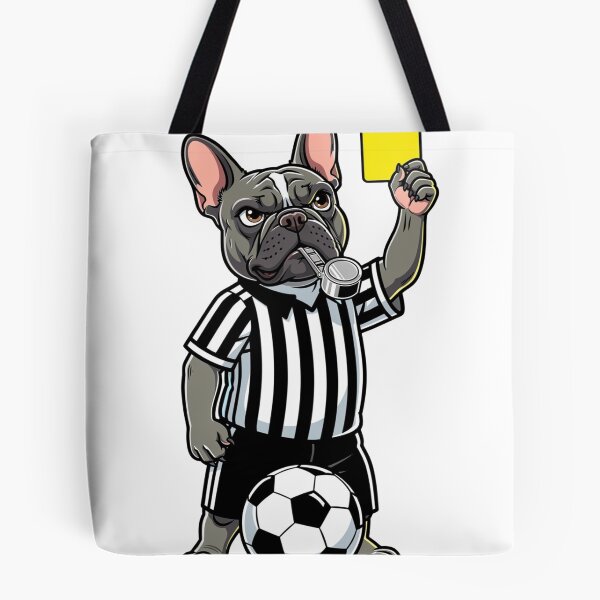 Item preview, The Armchair Referee - Funny French Bulldog Soccer Match Day Art designed and sold by frenchiesociety.co.