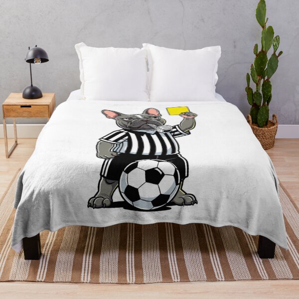 Item preview, The Armchair Referee - Funny French Bulldog Soccer Match Day Art designed and sold by frenchiesociety.co.