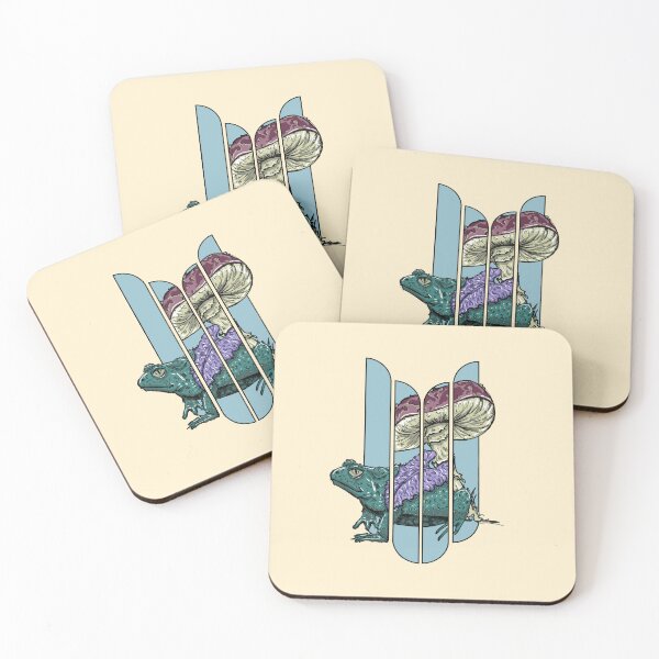 Item preview, Vintage Frog Mushroom | Psychedelic Forestcore Nature Design designed and sold by Half Mess.