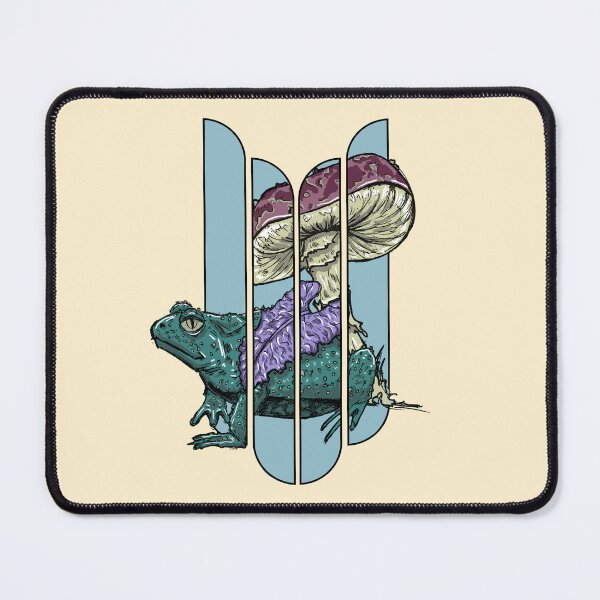 Item preview, Vintage Frog Mushroom | Psychedelic Forestcore Nature Design designed and sold by Half Mess.