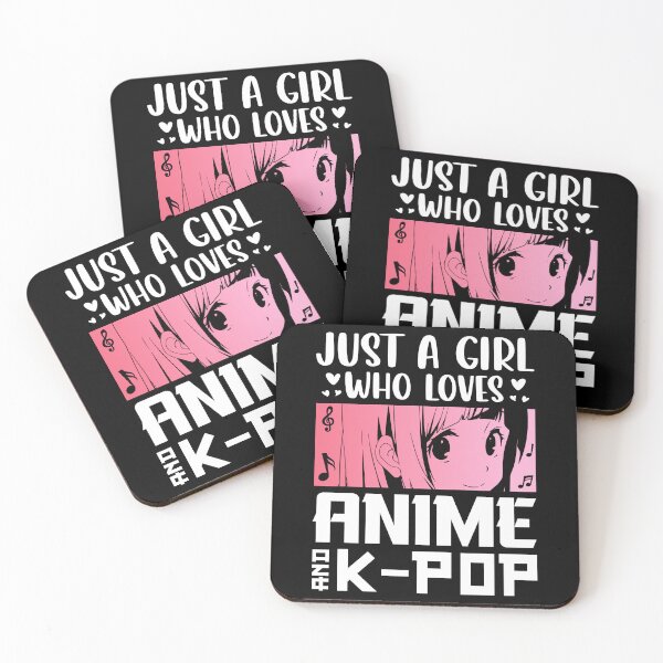 Item preview, Just a girl who loves anime and k-pop designed and sold by Tiny-Love ⭐⭐⭐⭐⭐.