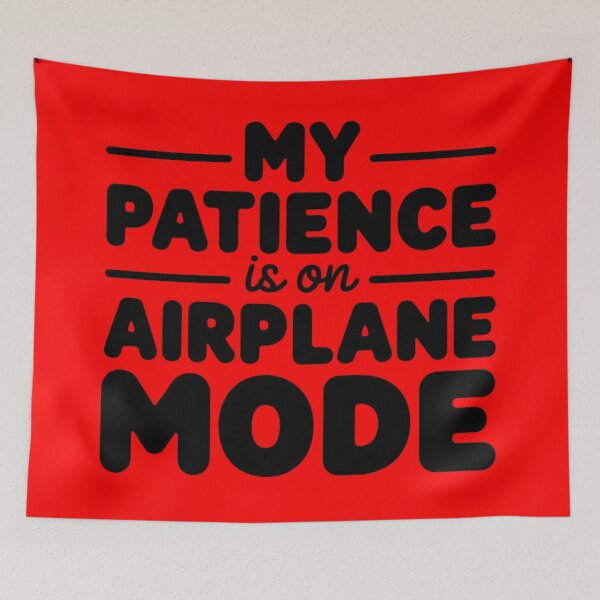 Item preview, My Patience Is on Airplane Mode designed and sold by 123ks.