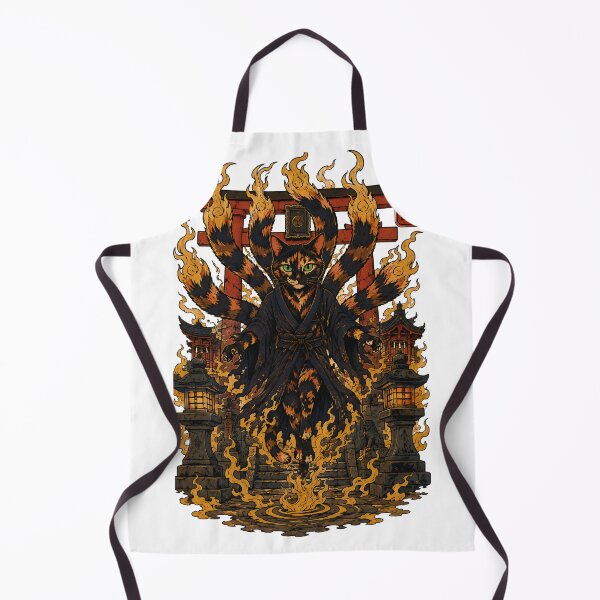Item preview, The Yokai Caller — Tortoiseshell Bakeneko Spirit Cat | Japanese Supernatural Art designed and sold by Martin's_Design.