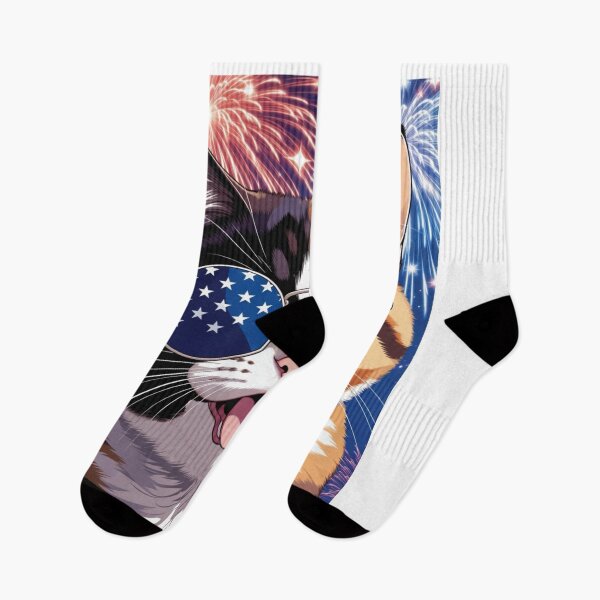 Item preview, Patriotic Calico Cat with USA Sunglasses | Happy 4th of July Cute Cat Design designed and sold by GalleryPeak.