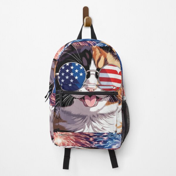 Item preview, Patriotic Calico Cat with USA Sunglasses | Happy 4th of July Cute Cat Design designed and sold by GalleryPeak.
