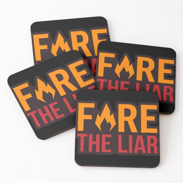 Item preview, Fire The Liar Bold Flame Typography designed and sold by Imaginationbeyond.