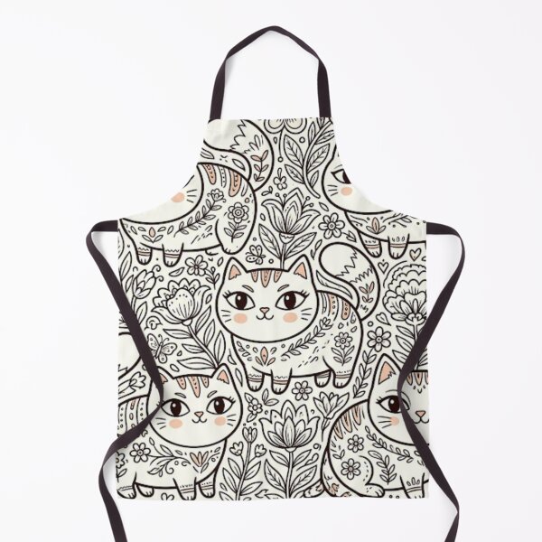 Item preview, Color Your Own Folk Art Cats designed and sold by Iampoji.