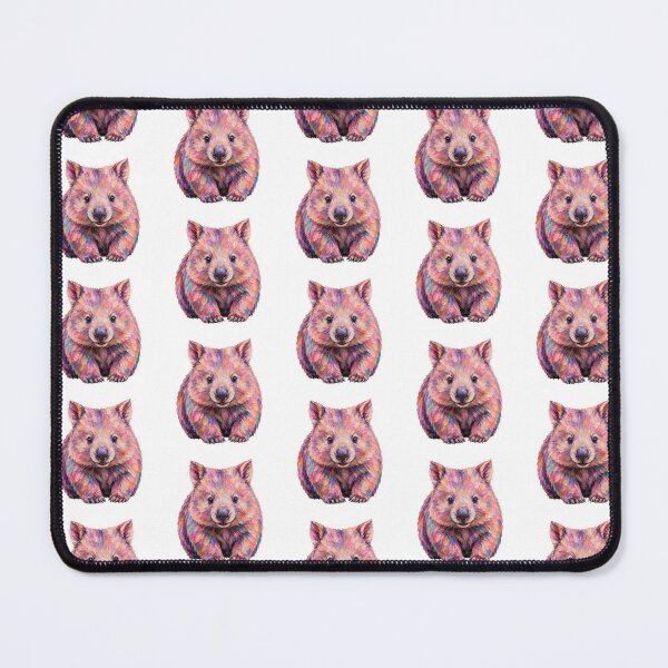 Item preview, Cute Colorful Wombat – Modern Palette Knife Animal Painting designed and sold by SLGA-Designs.