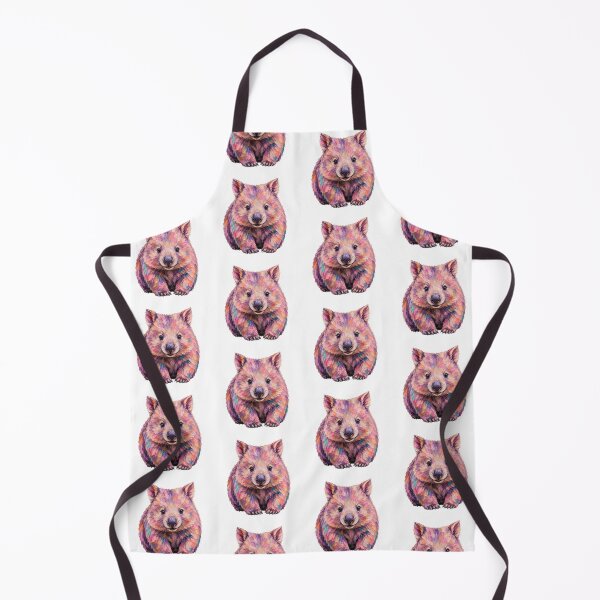 Item preview, Cute Colorful Wombat – Modern Palette Knife Animal Painting designed and sold by SLGA-Designs.