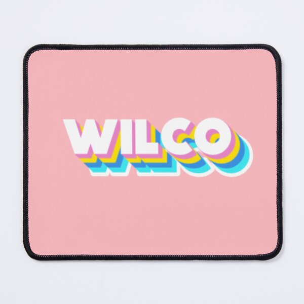 Item preview, Wilco Retro 3D Typography Colorful Pop Art Lettering designed and sold by creativerooney.