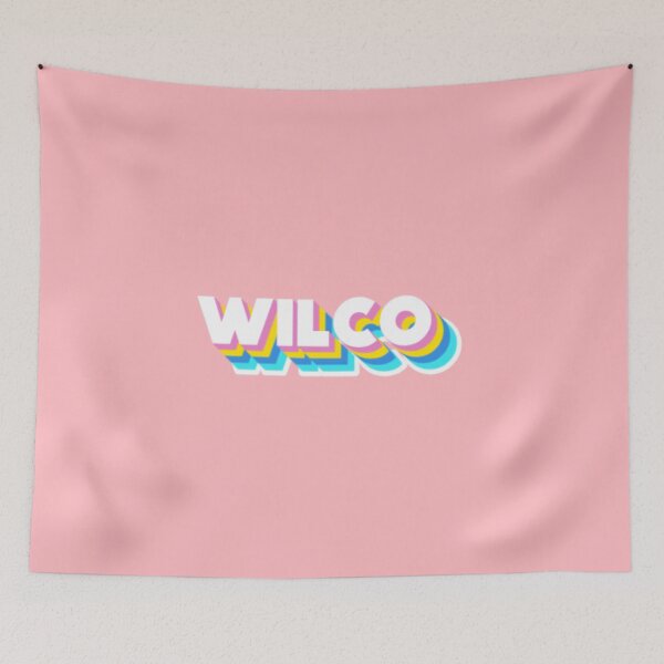 Item preview, Wilco Retro 3D Typography Colorful Pop Art Lettering designed and sold by creativerooney.