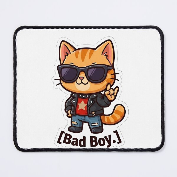 Item preview, Sassy Cat Stickers Nope and Bad Boy Attitude Duo designed and sold by Good Vibes .
