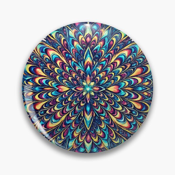 Item preview, Psychedelic Liquid Flare Cosmic Mandala  designed and sold by Jaideep Walia.