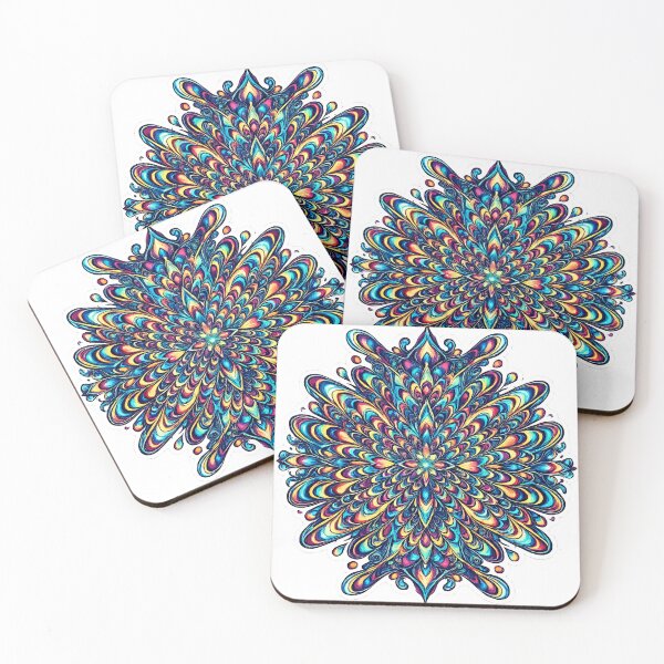 Item preview, Psychedelic Liquid Flare Cosmic Mandala  designed and sold by Jaideep Walia.