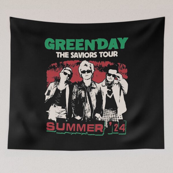 Item preview, Green D rock band legends album fan art THE SAVIORS TOUR SUMMER 24 designed and sold by LovPrime.