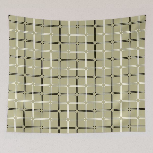 Item preview, Sage, black & white geometric pattern designed and sold by Mint + Midnight.