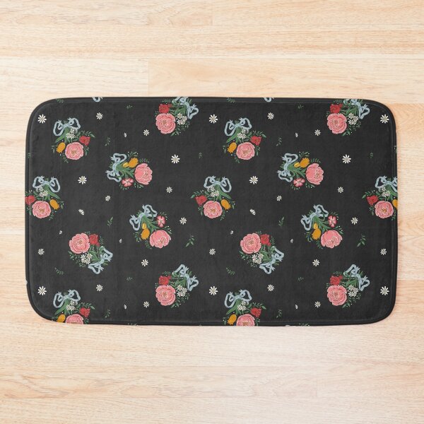 Item preview, Romantic Floral Bouquets – Roses, Peonies, Tulips & Daisies (Black) designed and sold by vaner-vaner.