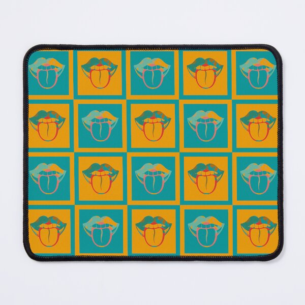 Item preview, Tongue Pop Art – Retro yellow Graphic Illustration designed and sold by StefanStudioArt.