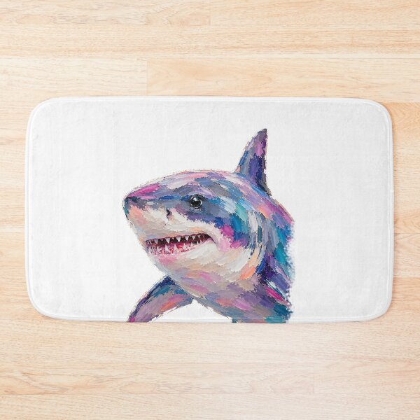 Item preview, Cute Colorful Shark – Modern Palette Knife Animal Painting designed and sold by SLGA-Designs.