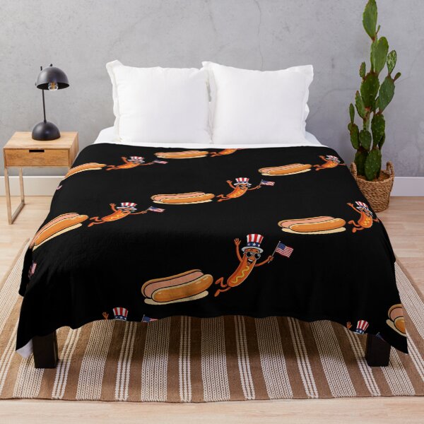 Item preview, Hotdog Freedom Dive Funny Uncle Sam Hot Dog Jumping Into Bun designed and sold by thefirstbroo.