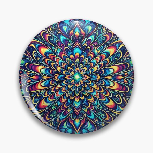 Item preview, Psychedelic Burst Kaleidoscopic Mandala  designed and sold by Jaideep Walia.