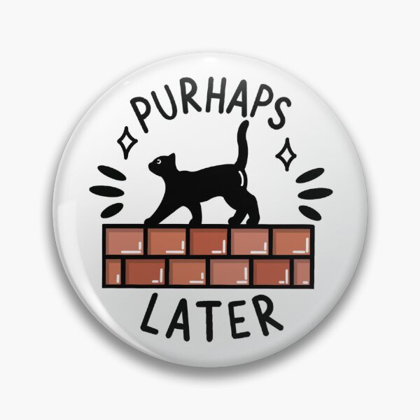 Item preview, Purhaps Later Sticker | Postcards from My Thoughts | Funny Roman Cat Sticker  designed and sold by BellaDesignCo.