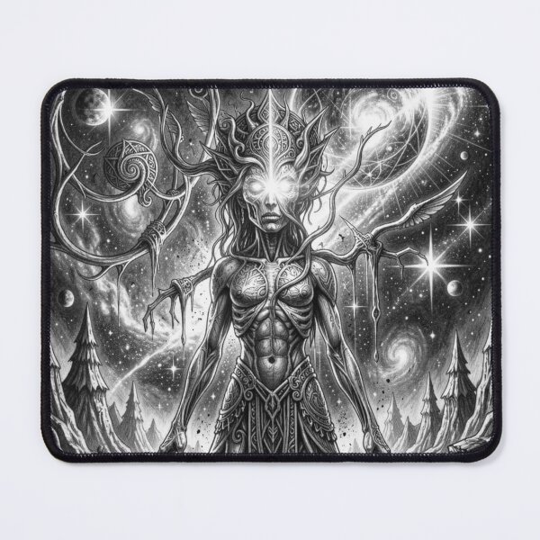 Item preview, Cosmic Antler Guardian inspired by Moebius – Surreal guardian figure in universal space designed and sold by FotoworldEdel.