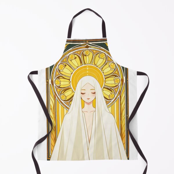 Item preview, Portrait - Veiled woman golden halo closed eyes designed and sold by AnimeShin.